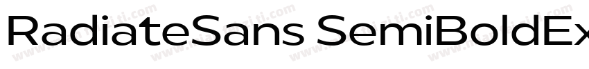RadiateSans SemiBoldExpanded字体转换